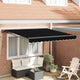 Vidaxl zijde frame zwart 300 x 250 cm polyester met pu-coating