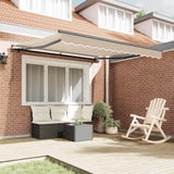 Vidaxl uitschuifbare luifel beige 300 x 250 cm polyester en aluminium - afbeelding 3