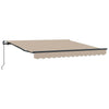 Vidaxl inklapbaar zonnescherm beige 300 x 250 cm polyester en staal
