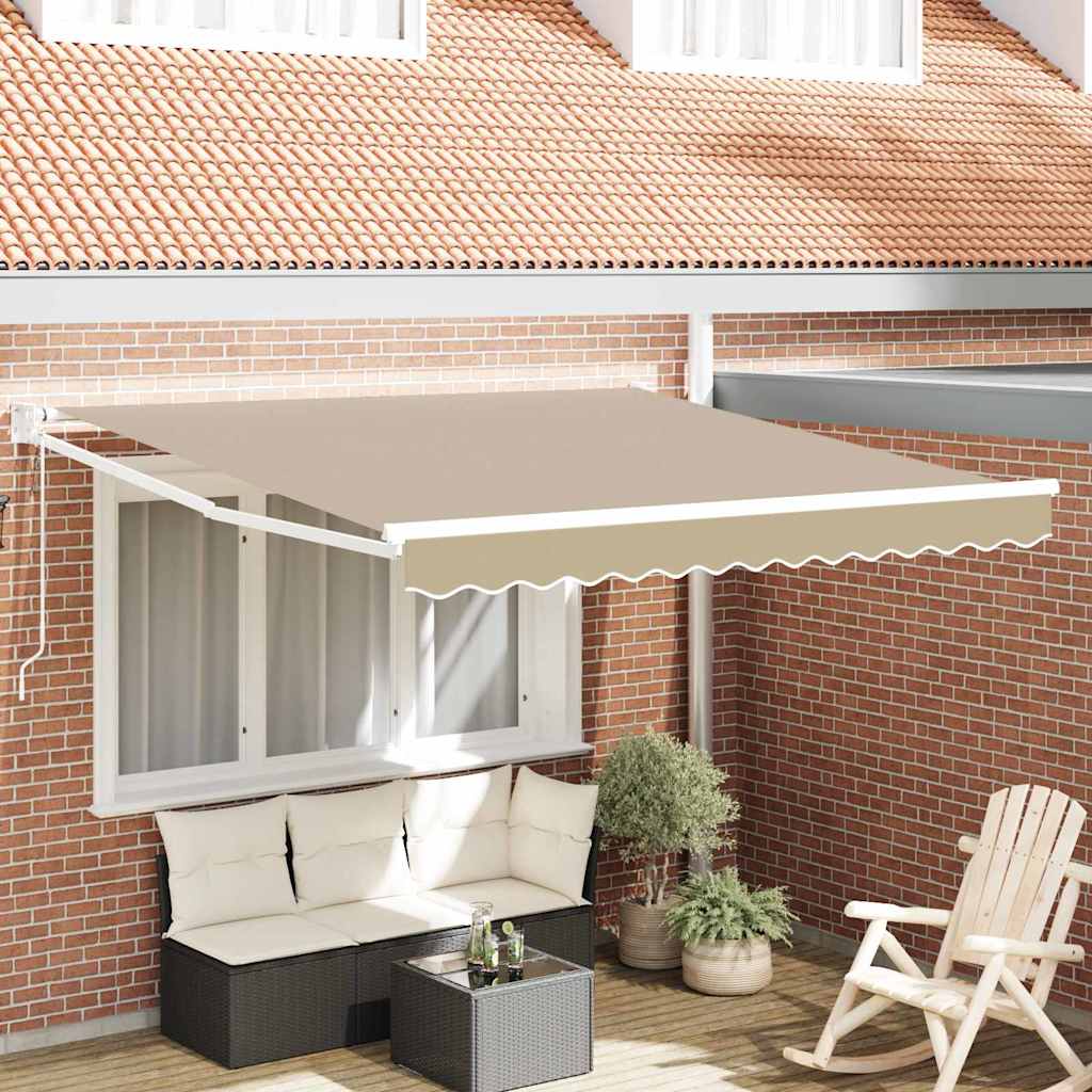 Vidaxl markies beige 300 x 250 x 165 cm polyester