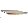 Vidaxl inklapbaar zonnescherm beige 300 x 250 cm polyester en metaal