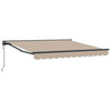 Vidaxl inklapbaar zonnescherm beige 300 x 250 cm polyester en metaal