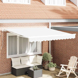 Vidaxl uitschuifbare luifel wit 300 x 250 x 165 cm - afbeelding 1