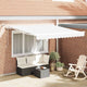 Vidaxl inklapbaar zonnescherm wit 300 x 250 cm polyester en metaal
