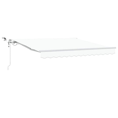 Vidaxl inklapbaar zonnescherm wit 300 x 250 cm polyester en metaal