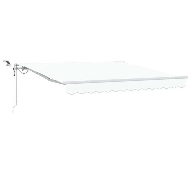 Vidaxl inklapbaar zonnescherm wit 300 x 250 cm polyester en metaal