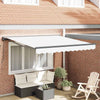 Vidaxl inklapbaar zonnescherm wit 300 x 250 cm polyester en metaal