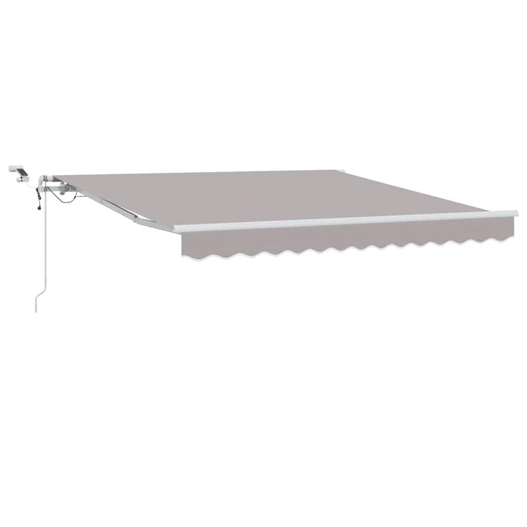 Vidaxl uitschuifbare luifel lichtgrijs 300 x 250 cm polyester