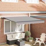 Vidaxl uitschuifbare luifel lichtgrijs 300 x 250 cm - afbeelding 1