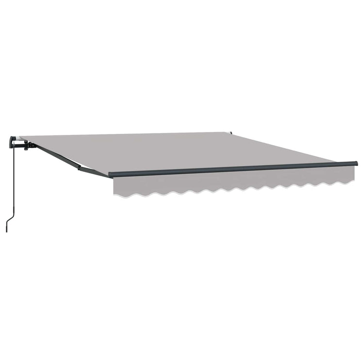 Vidaxl uitschuifbare luifel lichtgrijs 300 x 250 cm