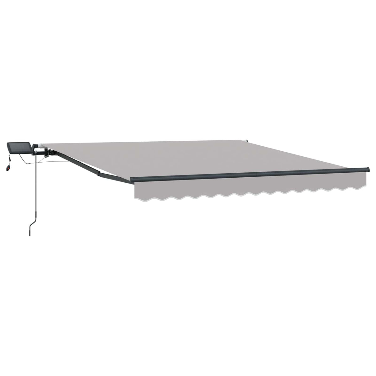 Vidaxl uitschuifbare luifel lichtgrijs 300 x 250 cm stof en aluminium