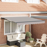 Vidaxl zijde frame lichtgrijs 300 x 250 cm polyester met pu-coating - afbeelding 1