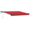 Vidaxl inklapbaar zonnescherm rood 300 x 250 cm stof