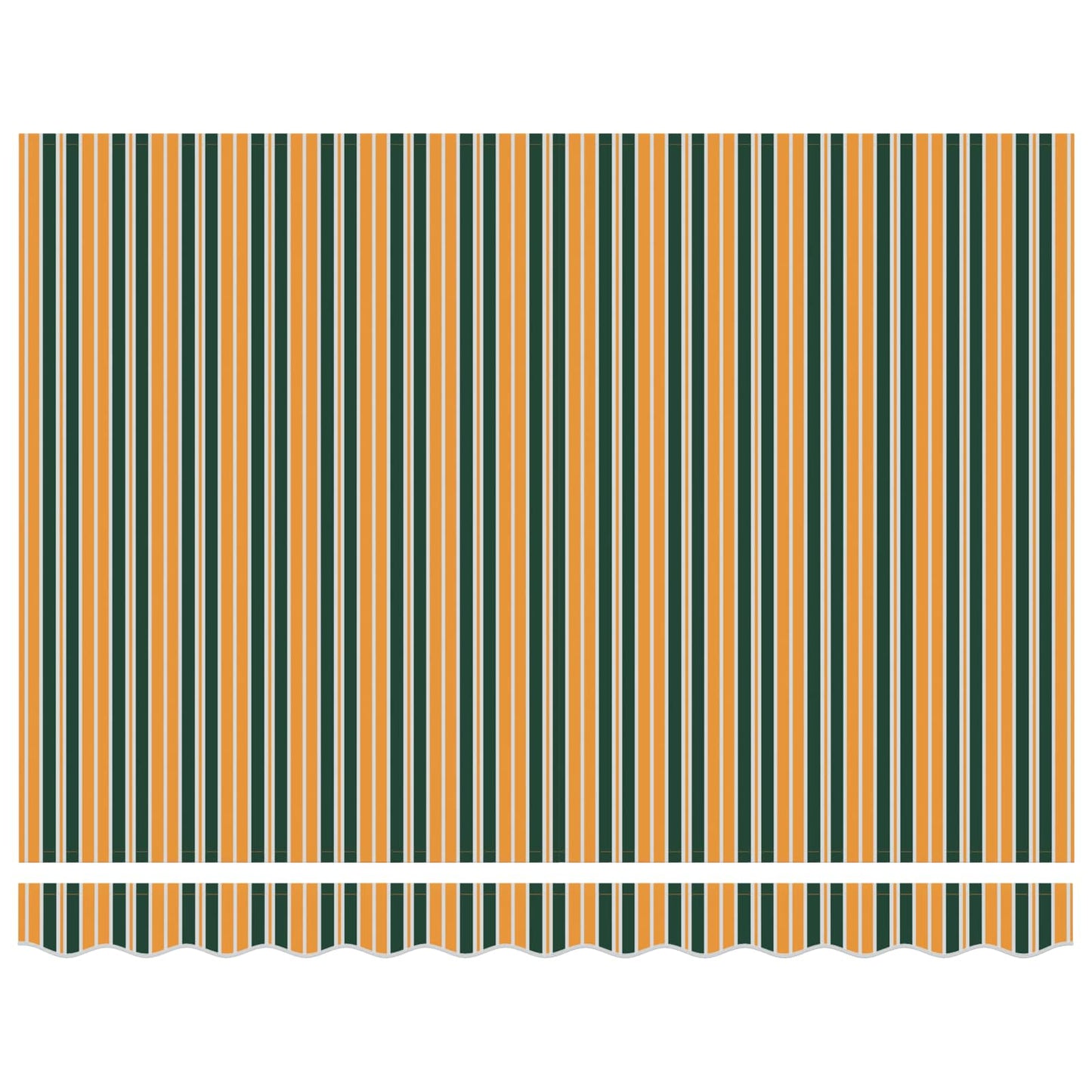 Vidaxl markies groen en geel 300 x 250 x 165 cm polyester