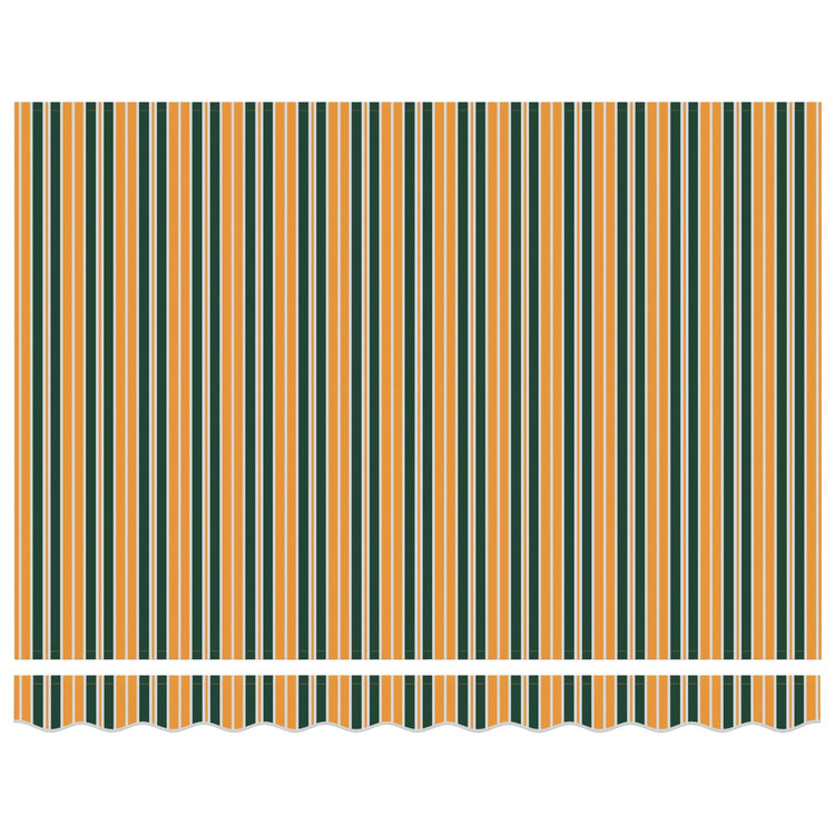Vidaxl markies groen en geel 300 x 250 x 165 cm polyester