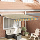 Vidaxl uitschuifbare luifel groen en geel 300 x 250 x 165 cm