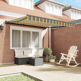 Vidaxl zijde frame groen en geel 300 x 250 cm polyester met pu-coating - afbeelding 3