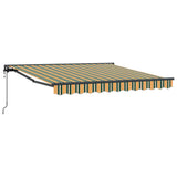 Vidaxl zijde frame groen en geel 300 x 250 cm polyester met pu-coating - afbeelding 2