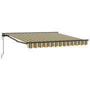 Vidaxl zijde frame groen en geel 300 x 250 cm polyester met pu-coating - afbeelding 2