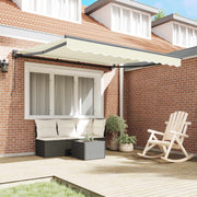 Vidaxl zijde frame crèmekleurig 350 x 250 cm polyester met pu-coating - afbeelding 3