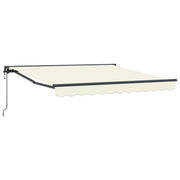 Vidaxl zijde frame crèmekleurig 350 x 250 cm polyester met pu-coating - afbeelding 2
