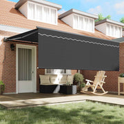 Vidaxl zijde frame geel en wit 350 x 250 cm polyester met pu-coating - afbeelding 3
