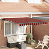 Vidaxl inklapbaar zonnescherm rood en zwart 350 x 250 cm