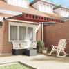 Vidaxl markies rood en zwart 350 x 250 x 165 cm polyester