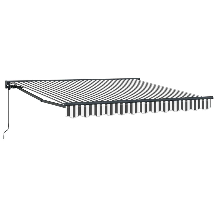 Vidaxl zijde frame antraciet en wit 350 x 250 cm