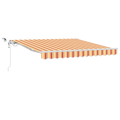 Vidaxl inklapbaar zonnescherm geel en oranje 350 x 250 cm