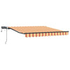 Vidaxl inklapbaar zonnescherm geel en oranje 350 x 250 cm stof