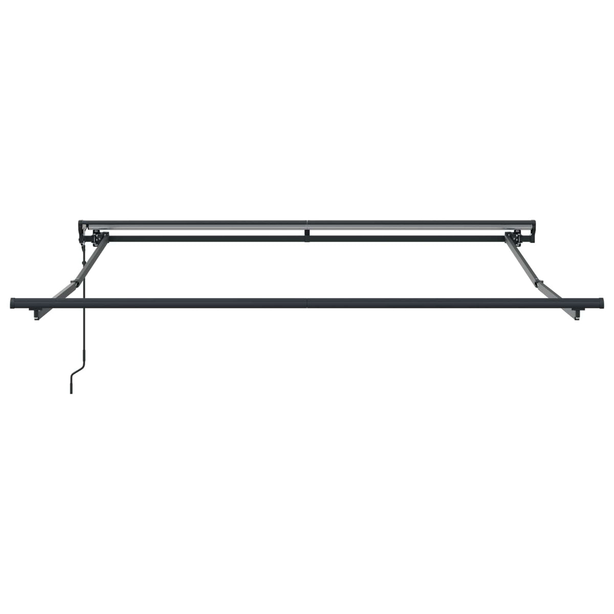 Vidaxl inklapbaar zonnescherm rood en wit 350 x 250 cm
