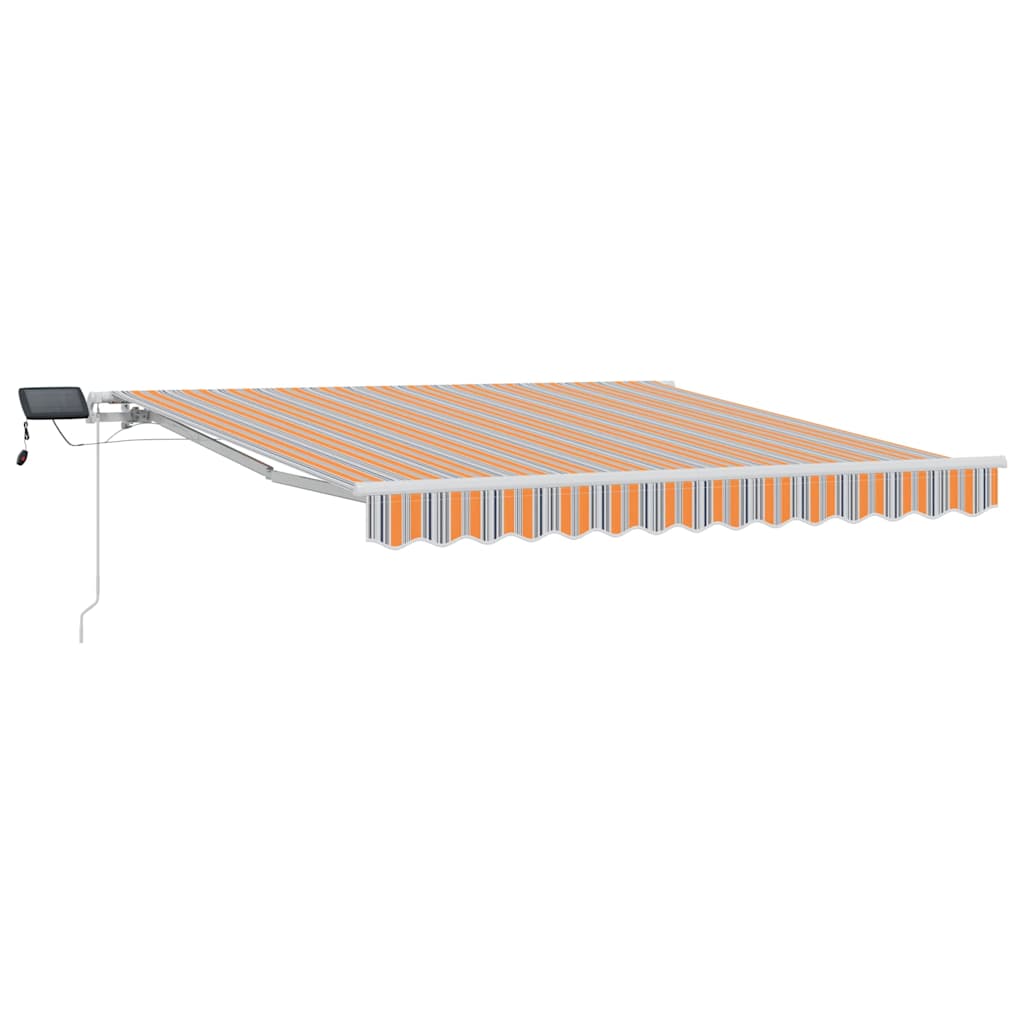 Vidaxl uitschuifbare luifel meerkleurig 350 x 250 cm stof en aluminium