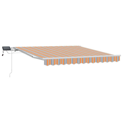 Vidaxl uitschuifbare luifel meerkleurig 350 x 250 cm stof en aluminium