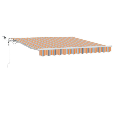 Vidaxl uitschuifbare luifel meerkleurig 350 x 250 cm polyester