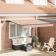 Vidaxl uitschuifbare luifel meerkleurig 350 x 250 cm stof en aluminium