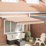 Vidaxl uitschuifbare luifel meerkleurig 350 x 250 cm - afbeelding 1