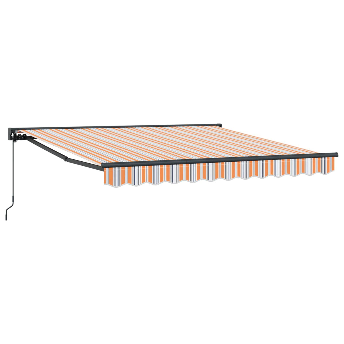 Vidaxl zijde frame blauw en oranje 350 x 250 cm