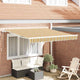 Vidaxl uitschuifbare luifel meerkleurig 350 x 250 cm stof en aluminium