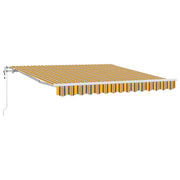 Vidaxl uitschuifbare luifel meerkleurig 350 x 250 cm stof en aluminium - afbeelding 2