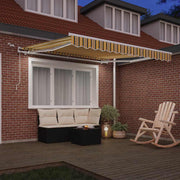 Vidaxl uitschuifbare luifel meerkleurig 350 x 250 cm polyester - afbeelding 3