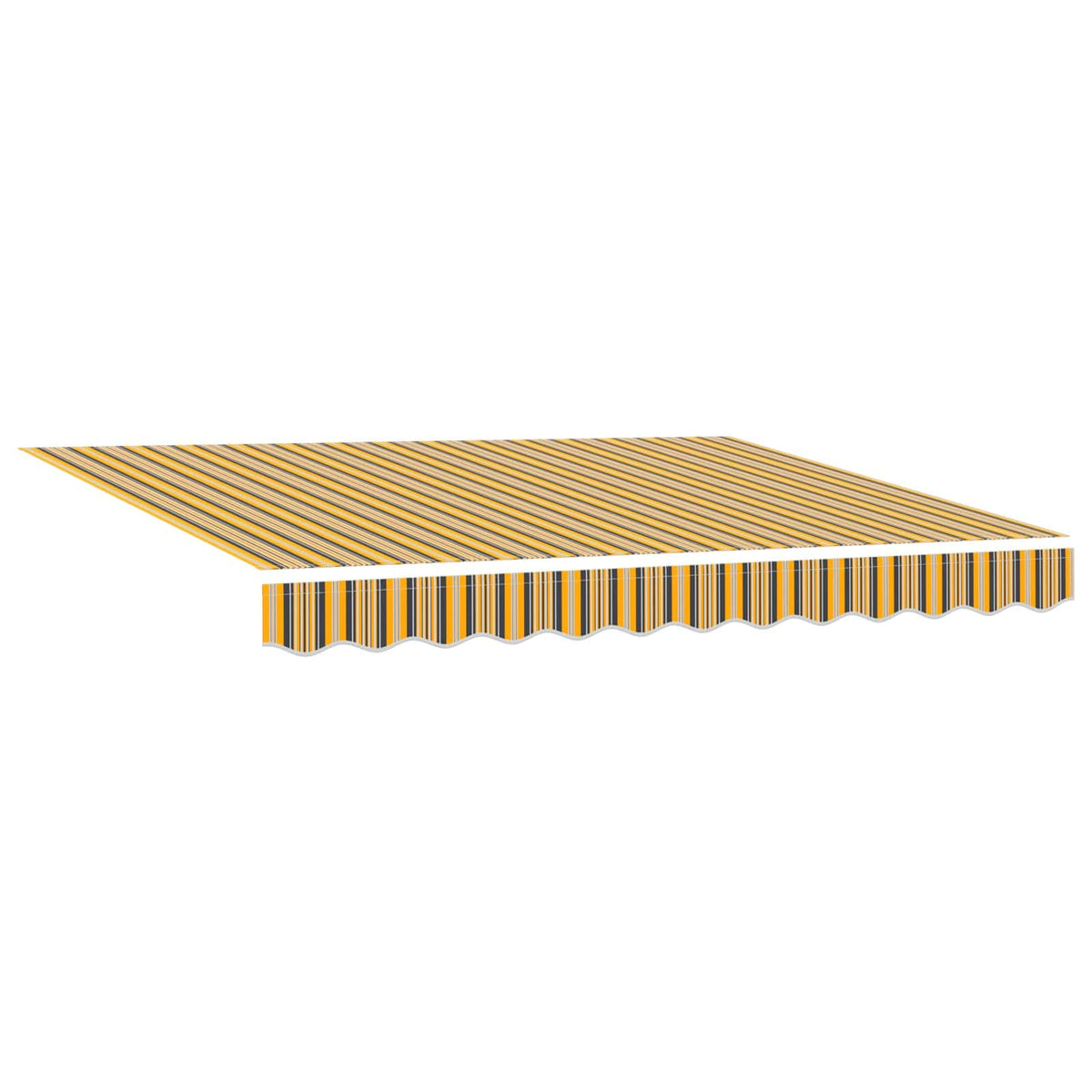Vidaxl uitschuifbare luifel meerkleurig 350 x 250 cm stof en aluminium