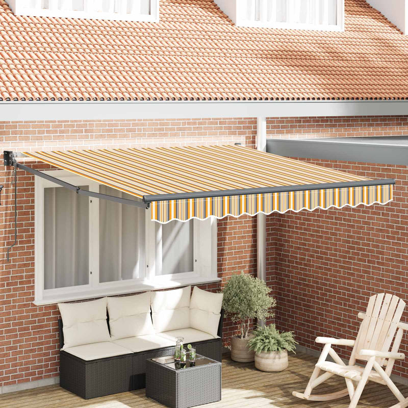 Vidaxl uitschuifbare luifel meerkleurig 350 x 250 cm