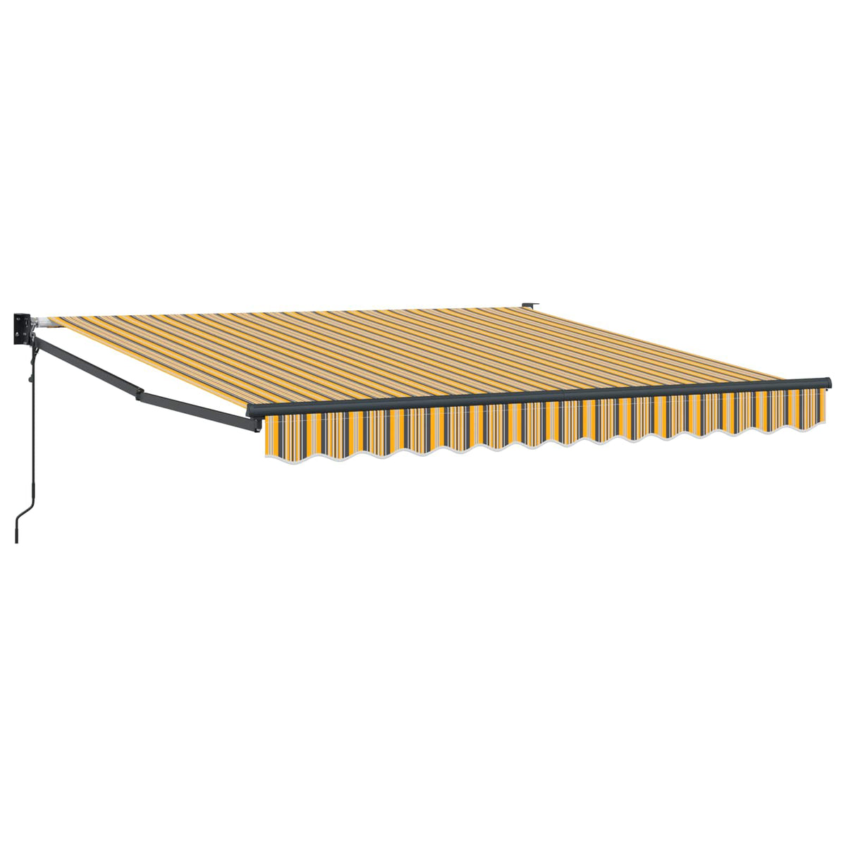 Vidaxl uitschuifbare luifel meerkleurig 350 x 250 cm