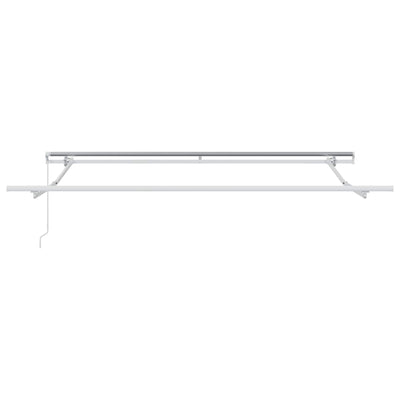 Vidaxl uitschuifbare luifel zwart 350 x 250 cm polyester en aluminium