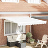 Vidaxl inklapbaar zonnescherm wit 350 x 250 cm polyester en aluminium