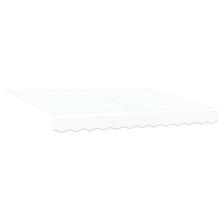 Vidaxl uitschuifbare luifel wit 350 x 250 cm polyester en metaal