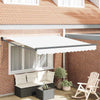 Vidaxl inklapbaar zonnescherm wit 350 x 250 cm polyester en aluminium