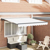 Vidaxl inklapbaar zonnescherm wit 350 x 250 cm polyester en metaal