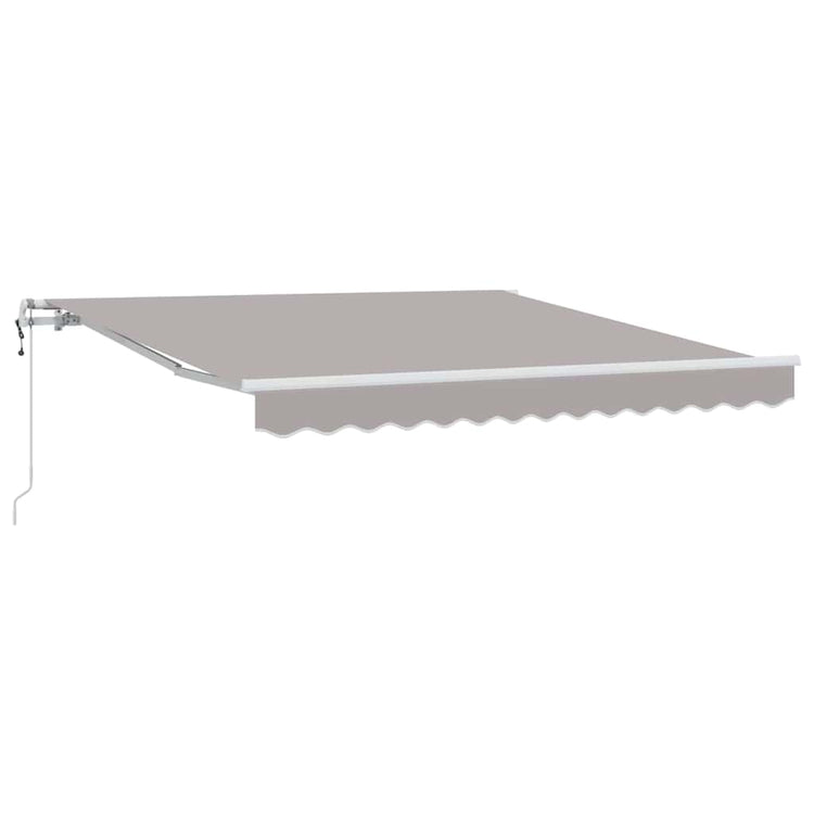 Vidaxl inklapbaar zonnescherm lichtgrijs 350 x 250 cm stof